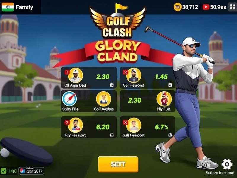 Golf Clash Glory Gameplay Interface